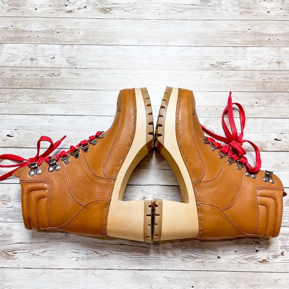 Swedish Hasbeens Trail Boot Nature Brown Size 36 US 6 NWOT - Picture 7 of 11